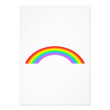 Rainbow Personalized Invitations