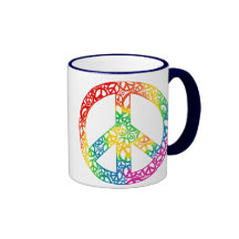 Rainbow Pieces of Peace Coffee Mug