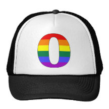 Rainbow Pride Initial O Trucker Hats