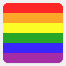 Rainbow Pride stickers - rounded