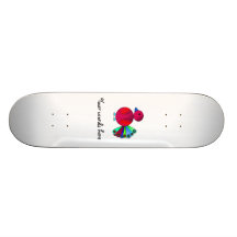 Rainbow red peacock skateboard decks