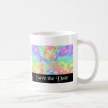 Rainbow Save the Date Mug