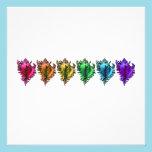 Rainbow Sea Shells Modern Wedding Invitation invitations