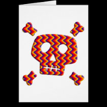Rainbow Skull and Crossbones cards