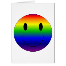 Rainbow Smiley Card