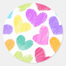 Rainbow spirals Sticker