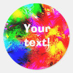 Rainbow splash sticker