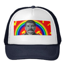 Rainbow Stalin Trucker Hat