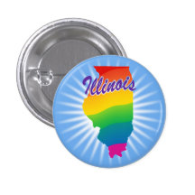 Rainbow State Of Illinois Pins