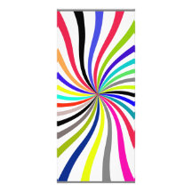 Rainbow swirl rack cards