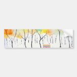 Rainbow Trees Bumper Sticker