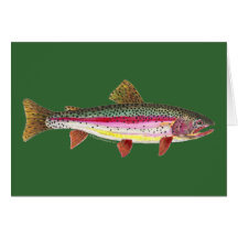 Rainbow Trout Fish Greeting Card