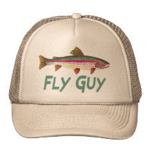Rainbow Trout Fly FIshing Mesh Hats