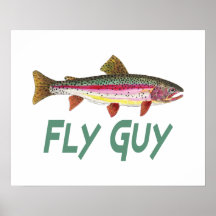 Rainbow Trout Fly FIshing Posters