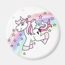 Rainbow Unicorn Fridge Magnet