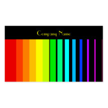Rainbow Vector Stripes, Company Name Business Card