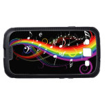 Rainbow White Music Notes