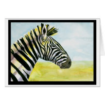 Rainbow Zebra Cards