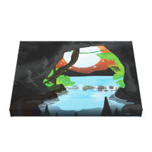 Rainforest Cave Canvas Prints