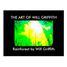RAINFOREST PAINTING POST CARD