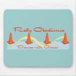 Rally Obedience, Dances with Cones Mouse Pads