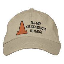 Rally Obedience Rules Embroidered Baseball Cap