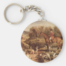 Ralph Lambton and his Hounds by James Ward Keychain