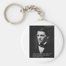 Ralph Waldo Emerson "Common Wisdom" Quote Gifts Key Chains