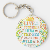 Ralph Waldo Emerson Keychain