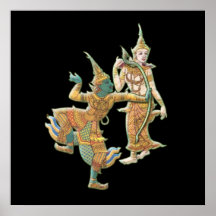 RAMA SITA - RAMAYANA HINDU BUDDHIST GOD POSTER