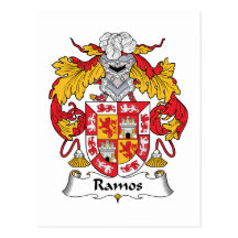 Ramos Family Crest Post Card