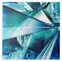 Random Abstract Shapes Ceramic Tile
