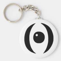 Random Black Crescent Eye Keychain