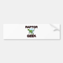 Raptor Geek Bumper Stickers