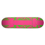 Raspberry and Lime Skateboard