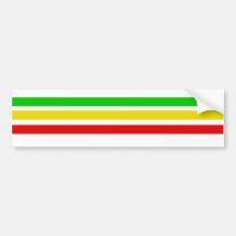 Rasta Bars Bumper Sticker