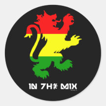 Rasta Lion Stickers