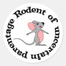 Rat Bastard Round Sticker