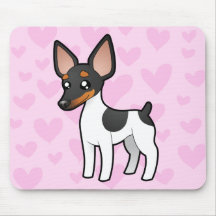 Rat Terrier / Toy Fox Terrier Love Mouse Pad