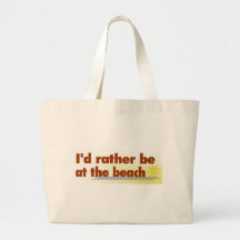 Rather Be At The Beach Tote Bags