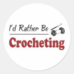 Rather Be Crocheting Stickers