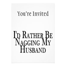 Rather Nag Husband Personalized Announcement