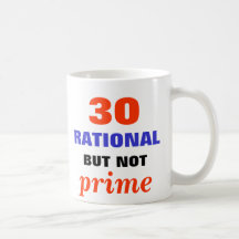 Rational but Not Prime Coffee Mugs