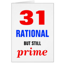Rational but Primal Birthday Greeting Cards