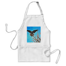Raven tree apron