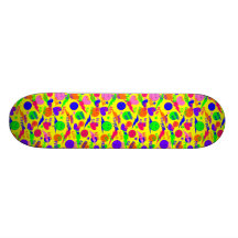 Raver  PLUR Kandi Kid Smiley Skateboard