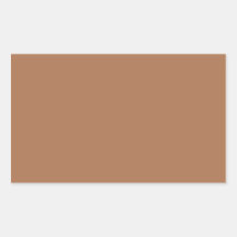 Raw Sienna Rectangle Sticker