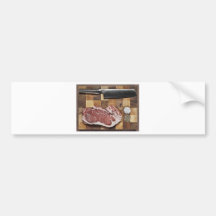 Raw Steak Bumper Stickers