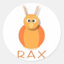 RAX PLAIN ROUND STICKERS