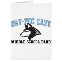 Ray-Pec East Middle School Band Card